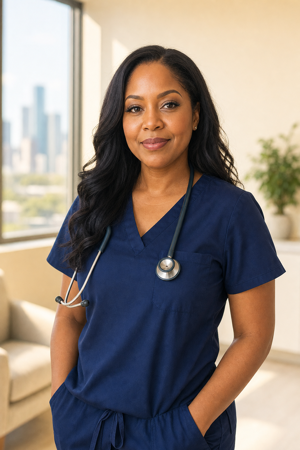 Portrait of Jouvonna L. Gray, MSN, FNP-C, founder and director of Get Well Healthcare Academy